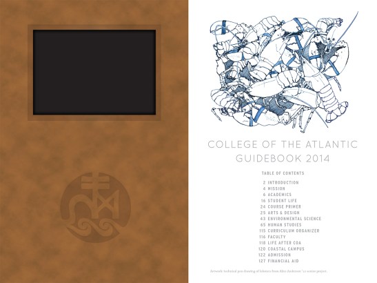 Porcupine Design College of the Atlantic Admission Guidebook Graphics