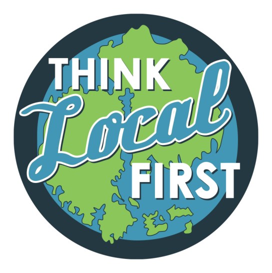 Porcupine Design think Local first logo Bar Harbor Merchants Association Graphics