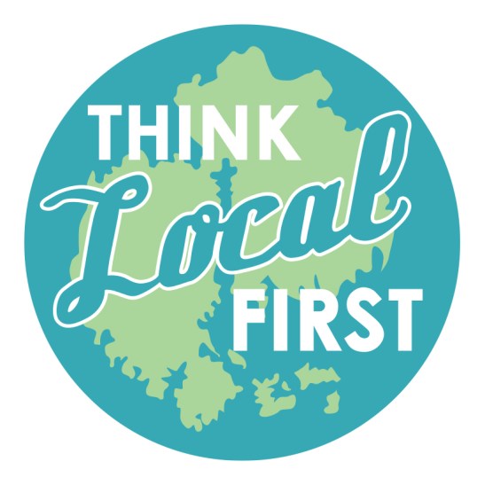 Porcupine Design think Local first logo Bar Harbor Merchants Association Graphics