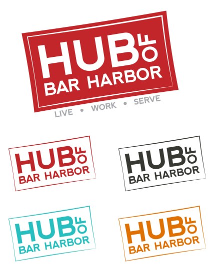 Hub of Bar Harbor Logo | Porcupine Design
