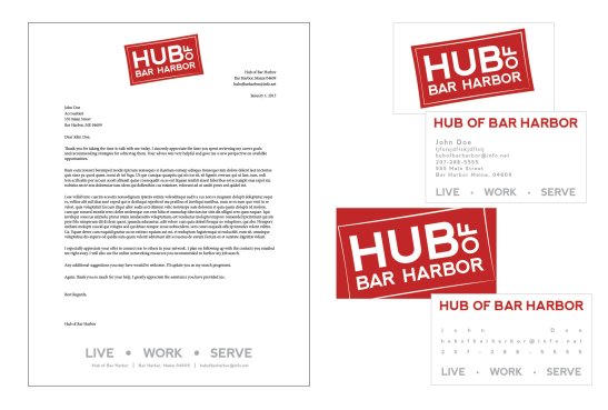Hub of Bar Harbor Logo | Porcupine Design