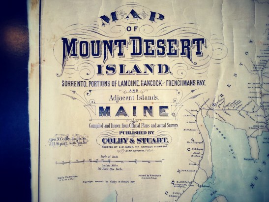 Mount Desert Island Map Inspiration